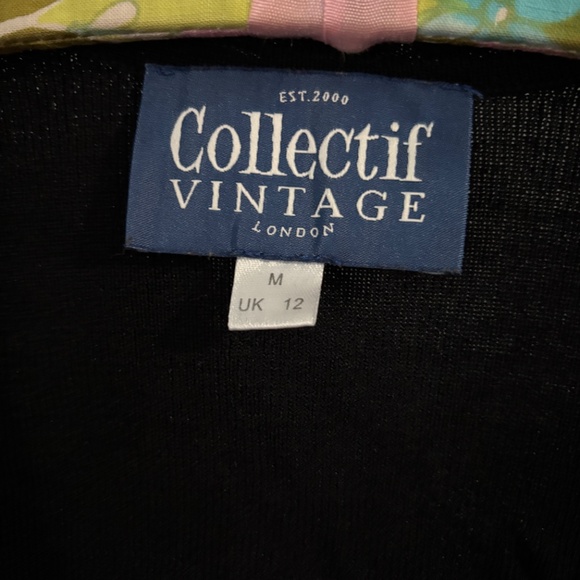 Collectif Ruffle Collar Sleeveless Tank Top Pinup Retro - Picture 3 of 4